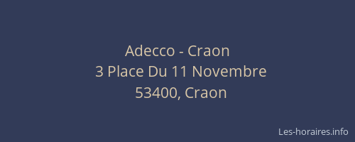Adecco - Craon