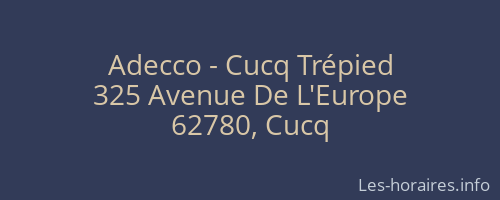 Adecco - Cucq Trépied