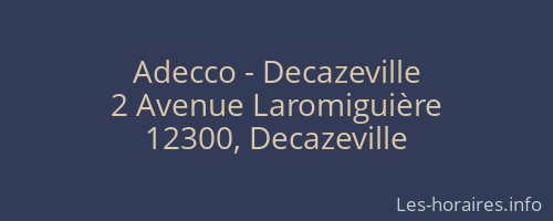 Adecco - Decazeville