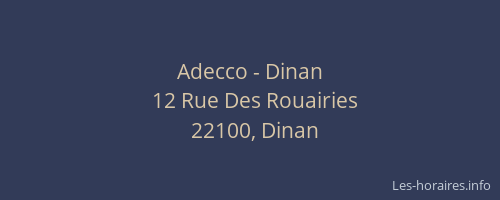 Adecco - Dinan
