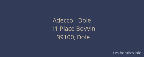 Adecco - Dole