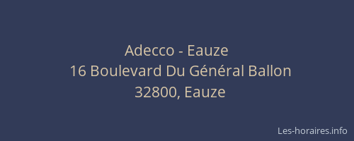 Adecco - Eauze