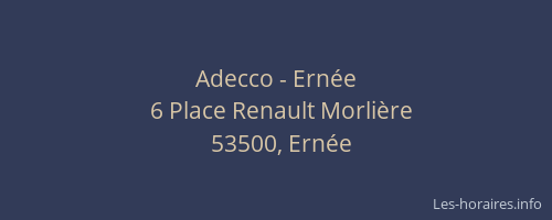 Adecco - Ern&eacute;e