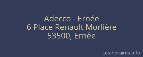 Adecco - Ernée
