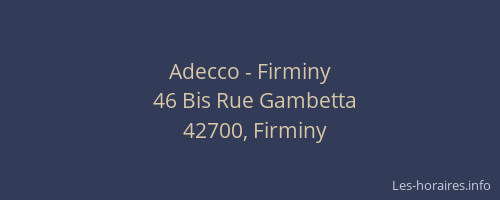 Adecco - Firminy