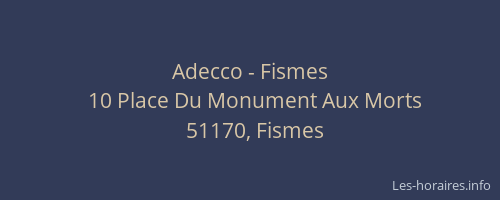 Adecco - Fismes