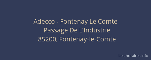 Adecco - Fontenay Le Comte