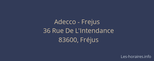 Adecco - Frejus
