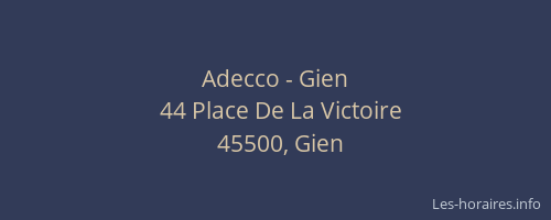 Adecco - Gien