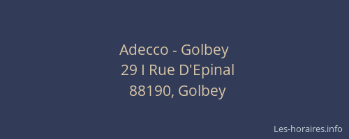 Adecco - Golbey