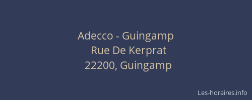 Adecco - Guingamp
