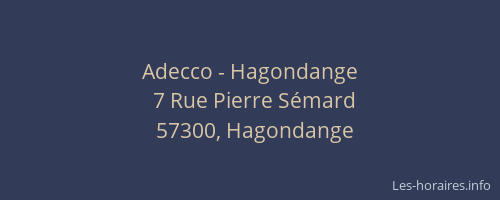 Adecco - Hagondange