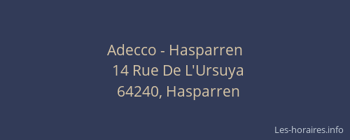 Adecco - Hasparren