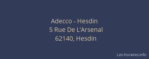 Adecco - Hesdin