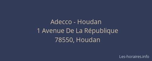 Adecco - Houdan