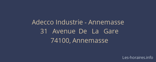 Adecco Industrie - Annemasse