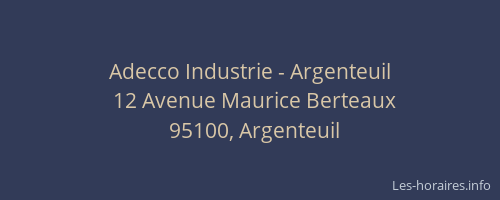 Adecco Industrie - Argenteuil