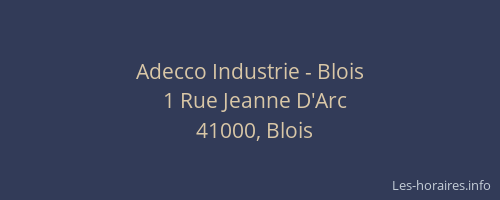 Adecco Industrie - Blois