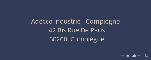 Adecco Industrie - Compiègne