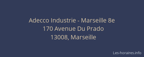 Adecco Industrie - Marseille 8e