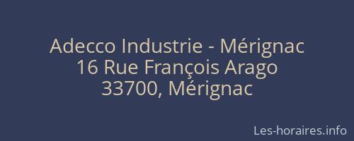 Adecco Industrie - Mérignac