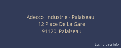 Adecco  Industrie - Palaiseau