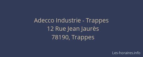 Adecco Industrie - Trappes