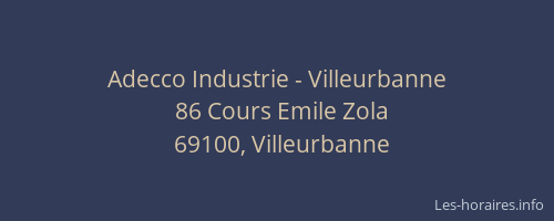 Adecco Industrie - Villeurbanne