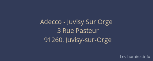 Adecco - Juvisy Sur Orge