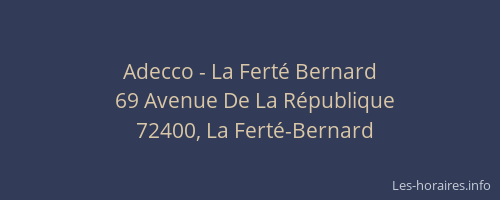Adecco - La Fert&eacute; Bernard