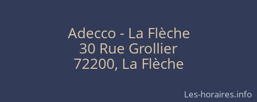 Adecco - La Flèche