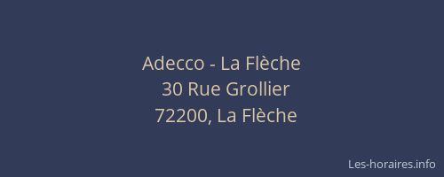 Adecco - La Flèche