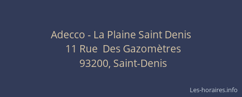 Adecco - La Plaine Saint Denis