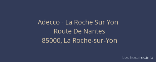 Adecco - La Roche Sur Yon