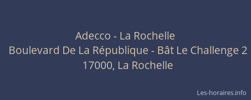 Adecco - La Rochelle