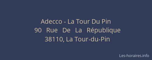 Adecco - La Tour Du Pin