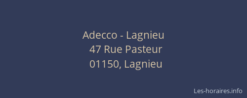 Adecco - Lagnieu