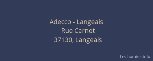 Adecco - Langeais