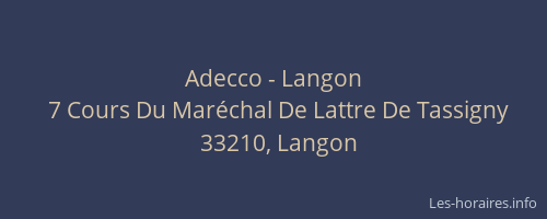 Adecco - Langon