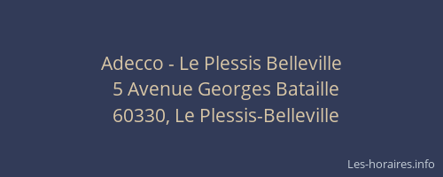Adecco - Le Plessis Belleville