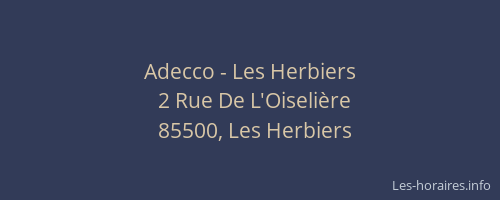 Adecco - Les Herbiers