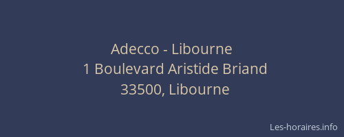 Adecco - Libourne