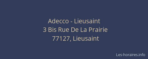 Adecco - Lieusaint