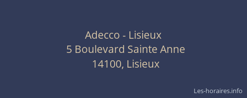 Adecco - Lisieux