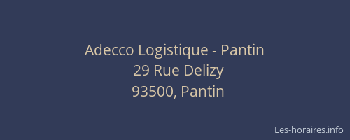 Adecco Logistique - Pantin