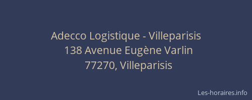 Adecco Logistique - Villeparisis