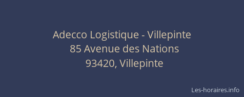 Adecco Logistique - Villepinte