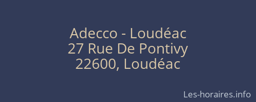 Adecco - Loudéac