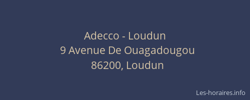 Adecco - Loudun