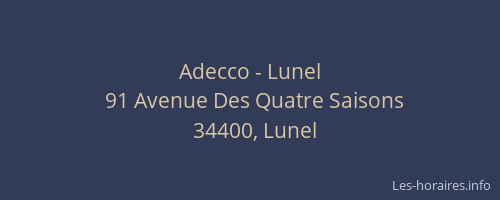 Adecco - Lunel